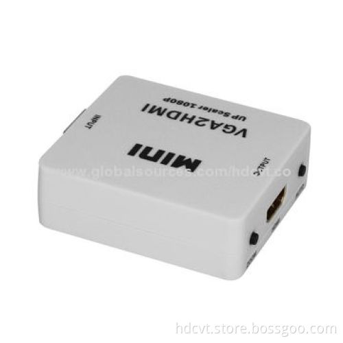 Mini VGA + Audio to HDMI 1,080P Converter, 66 x 55 x 20mm DimensionsNew
